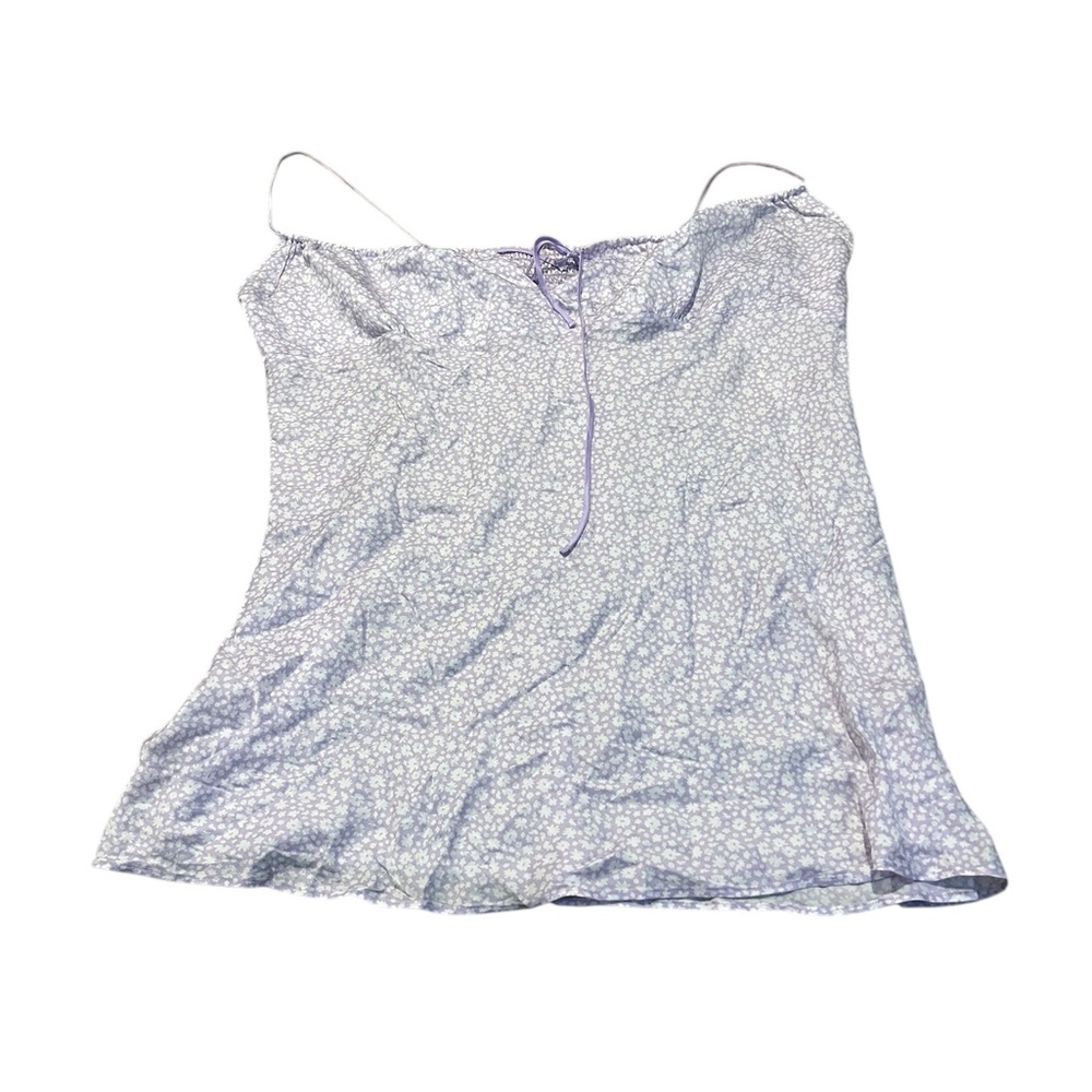 PINK purple floral slip nightie nwt